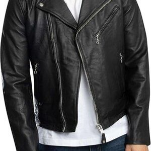 USA Schott Perfecto Black Lambskin Leather Jacket LC1140